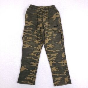 AND1 Cargo Sweatpants‎ Small Camouflage Fleece Joggers Green Tactical Gorpcore